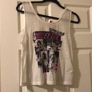 Motley Crue cropped tank top